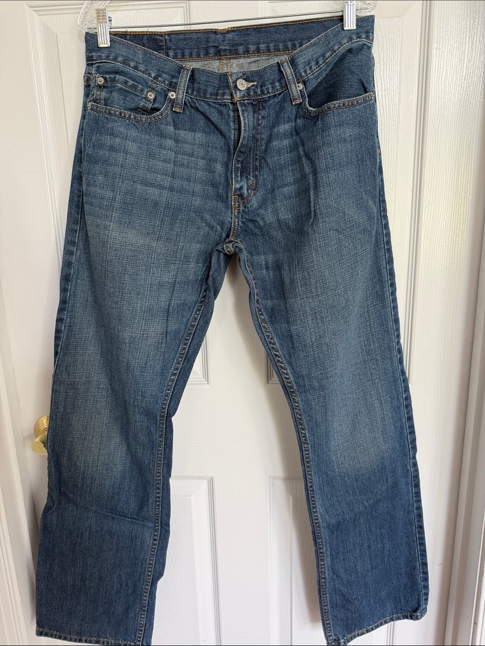 Levi's Men's 514 Jeans in Faded Blue Denim